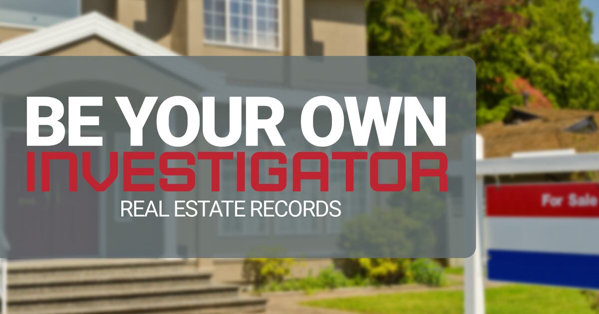 Be Your Own Investigator Real Estate Records InvestigateTV